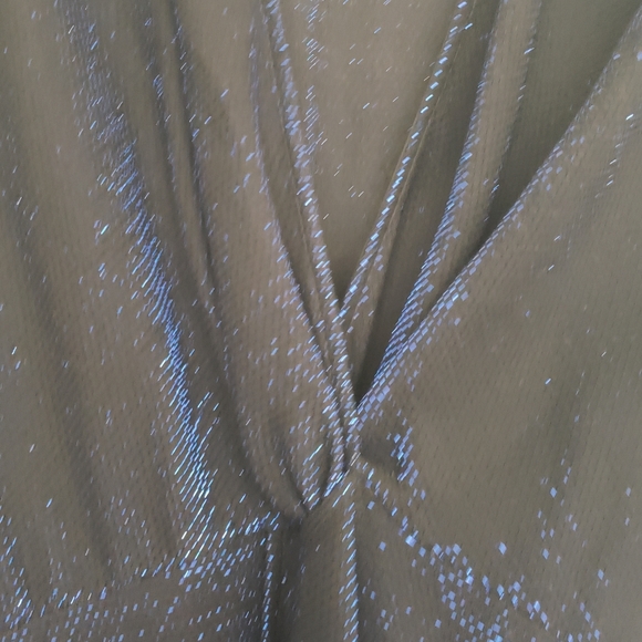 Zara sparkly blue twist front party dress - Picture 4 of 5